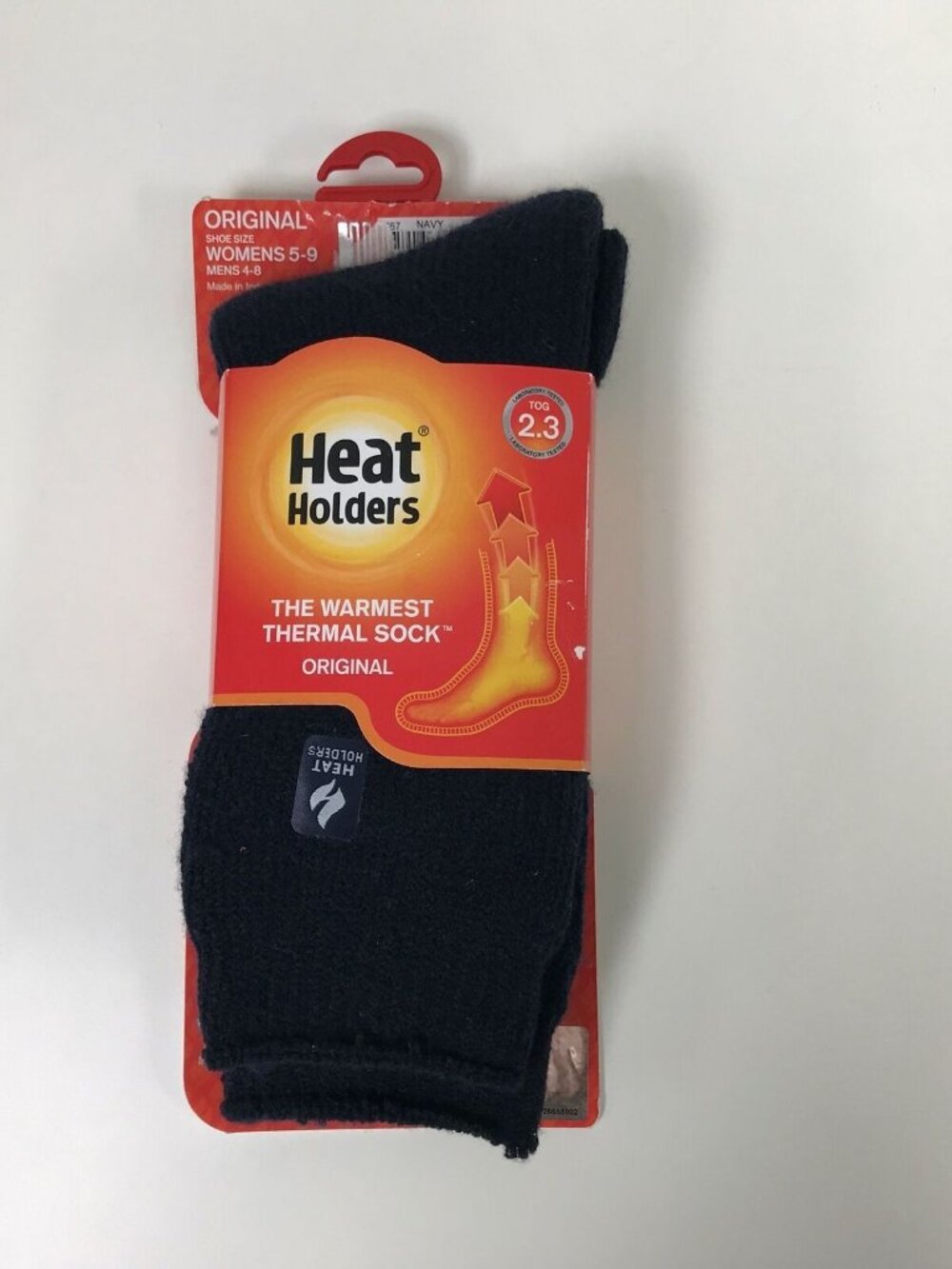 Heat Holders Unisex Thermal Socks Original Womens 5-9 Mens 4-8 Blue